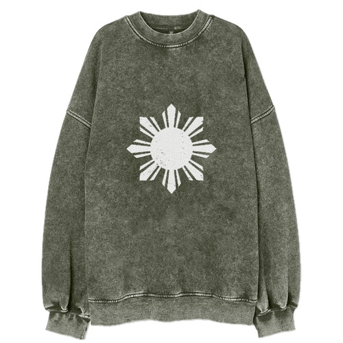 Philippines Sunburst Emblem Vintage Sweatshirt