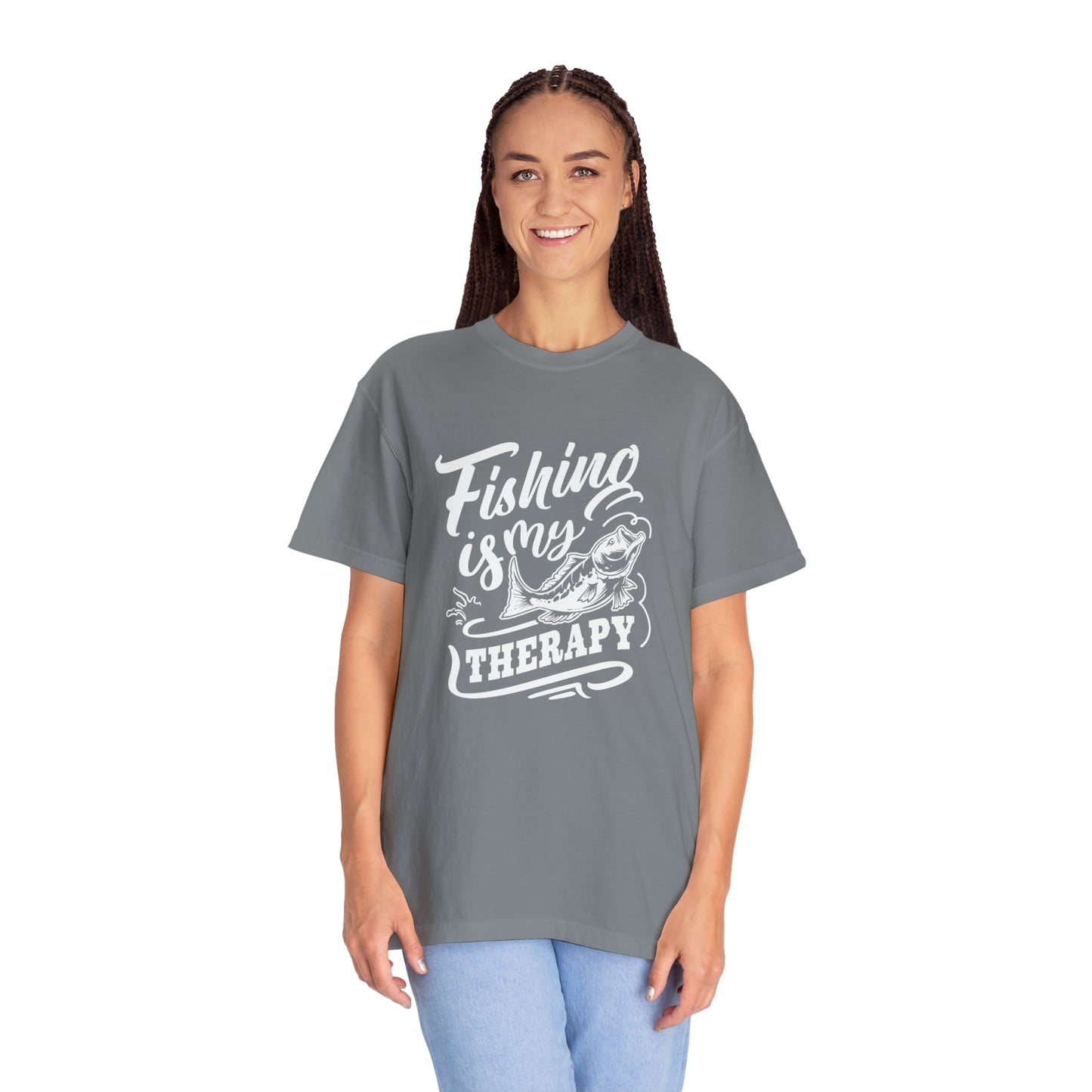 Revitalize Your Spirit with Every Cast: Fishing Therapy T-Shirt