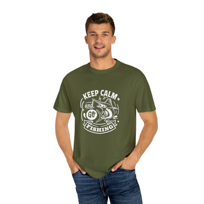 Stay Calm and Cast Your Line - Camiseta de pesca