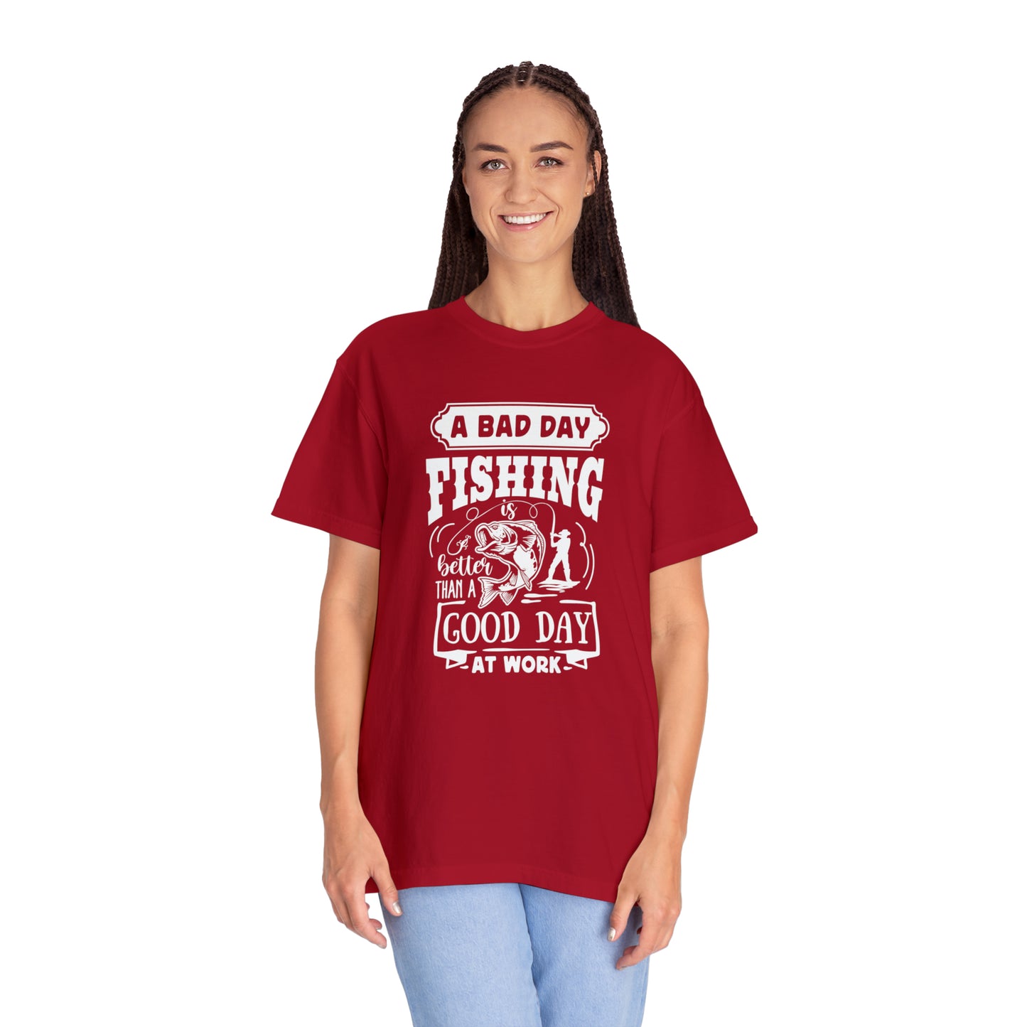 Embrace the Outdoors: A Tough Day Fishing Beats a Great Day at the Office T-shirt