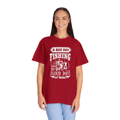 Embrace the Outdoors: A Tough Day Fishing Beats a Great Day at the Office T-shirt