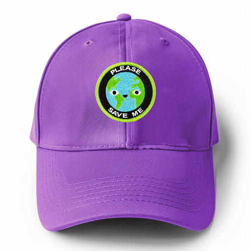 Please Save The Earth Solid Color Baseball Cap