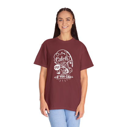 Chasing Adventure: Catch Me If You Can Fishing T-Shirt