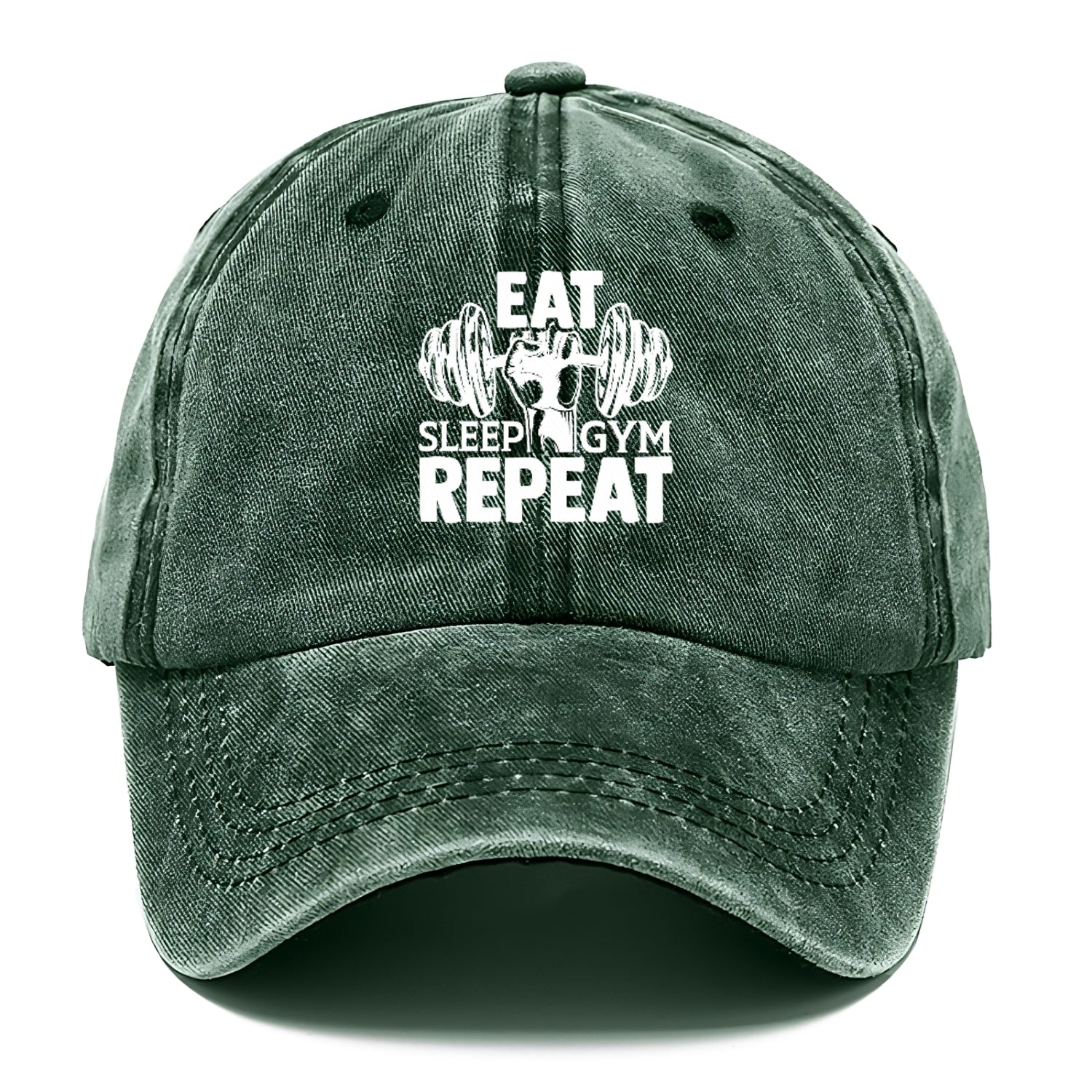eat sleep gym repeat Hat