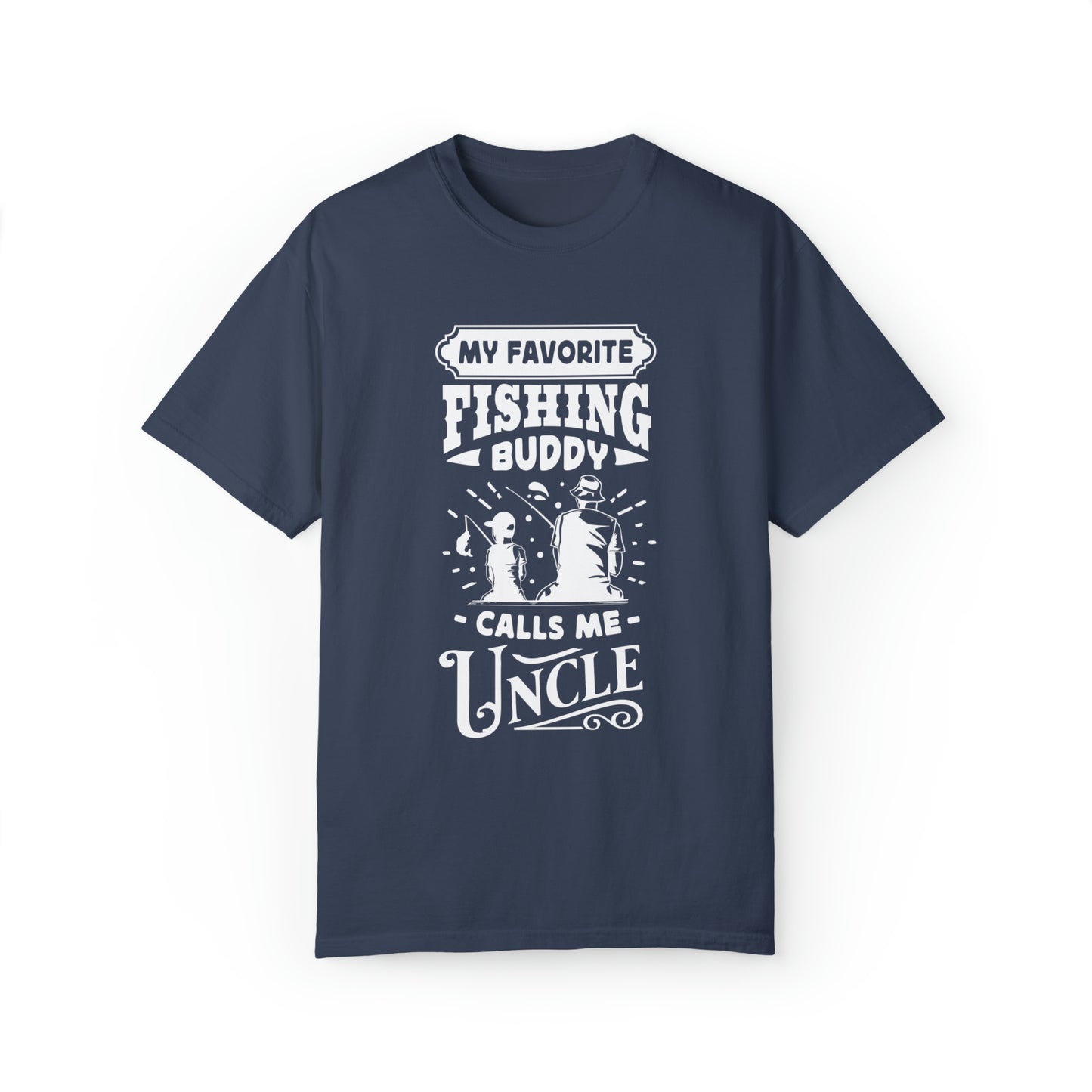 Camiseta "El mejor compañero de pesca del tío"