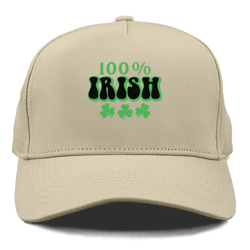 100 Percent Irish Shamrock Hat