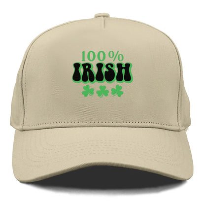 100 Percent Irish Shamrock Hat