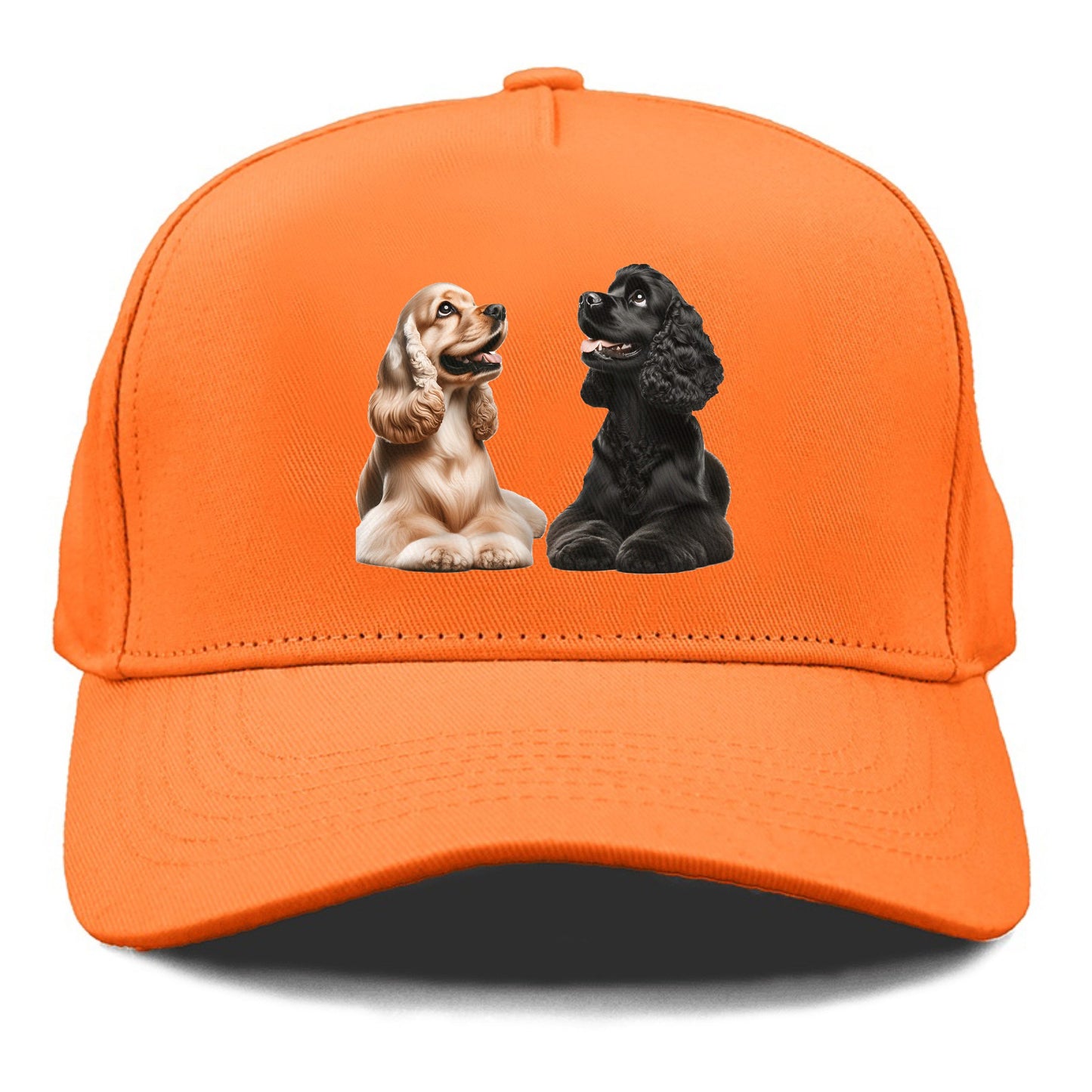 golden and black cocker spaniels Hat