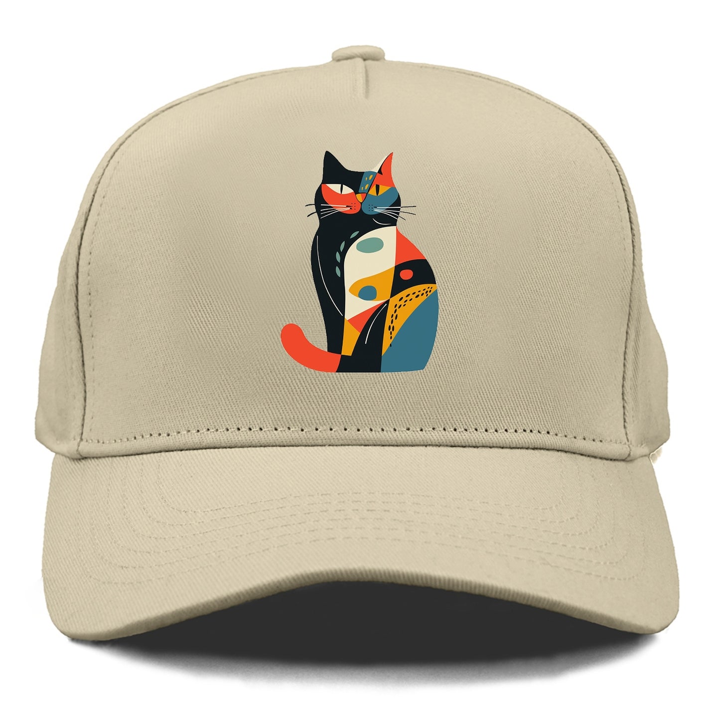 Abstract Elegance Colorful Cat Hat