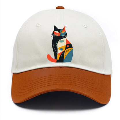 Abstract Elegance Colorful Cat Hat