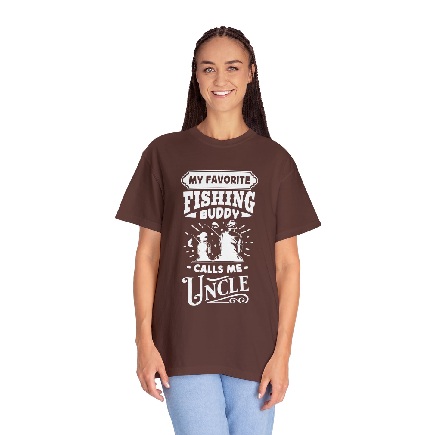 Camiseta "El mejor compañero de pesca del tío"