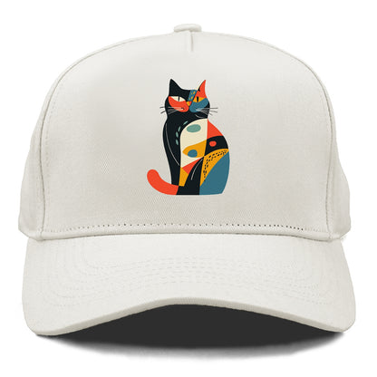 Abstract Elegance Colorful Cat Hat