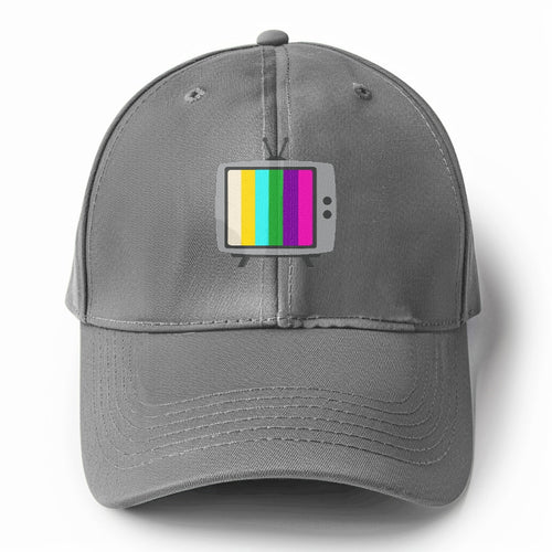 Retro 80s Television Solid Color Baseball Cap