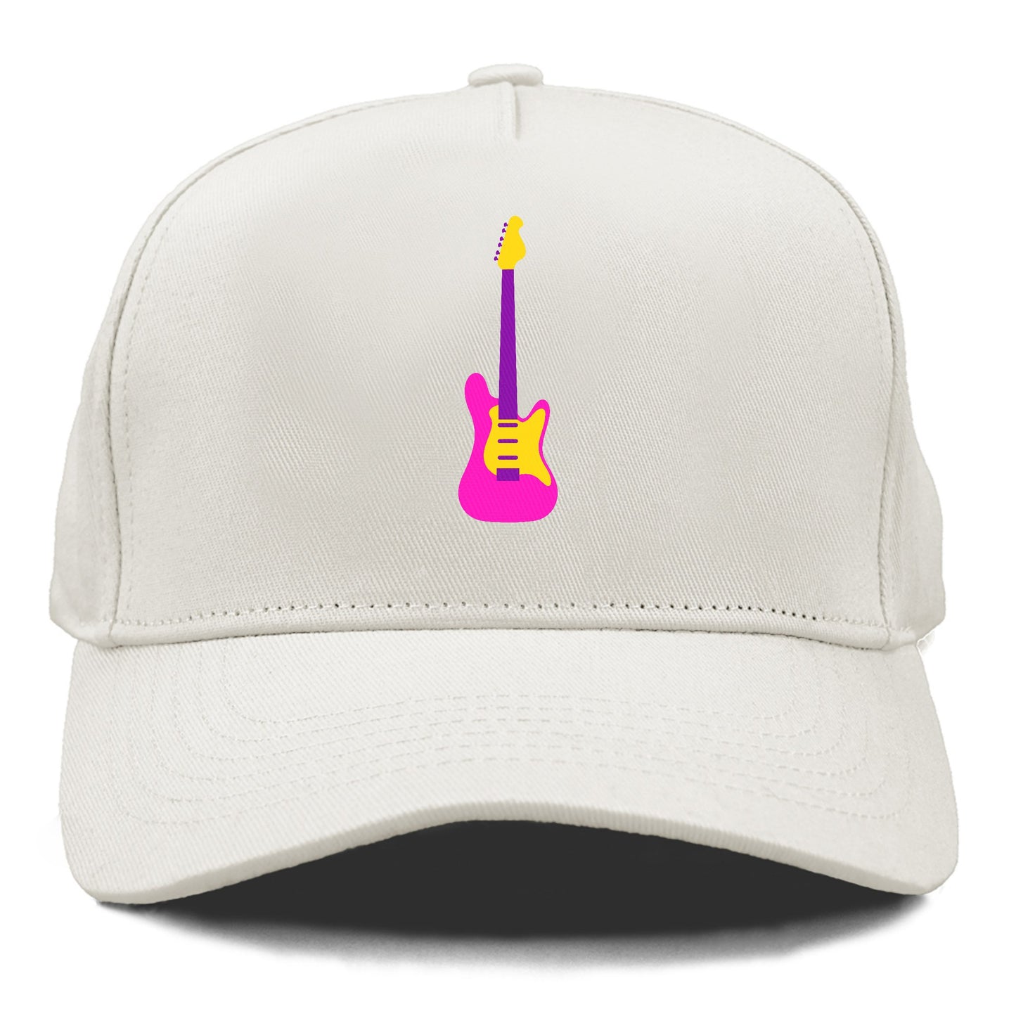 Retro 80s Guitar Pink Hat