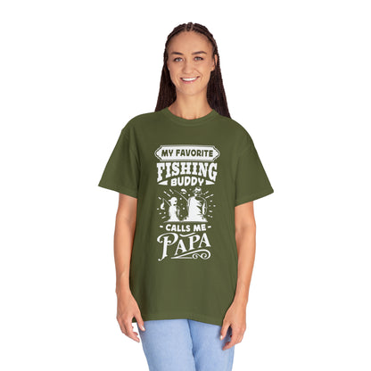 "Cherished Fishing Companion: My Little One Calls Me Papa" T-Shirt