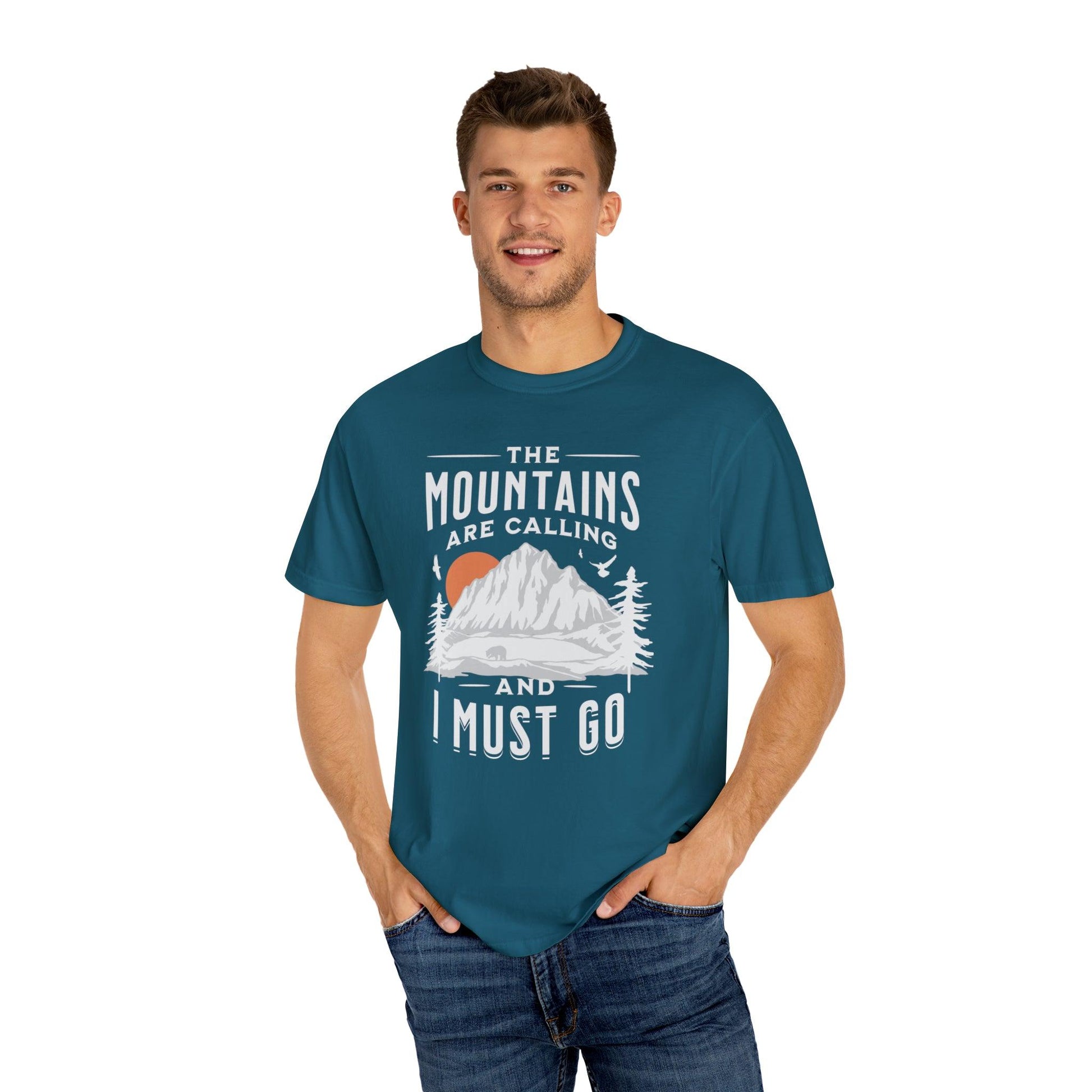 The Mountainous Wanderer: Answering the Call with Style T-Shirt - Pandaize