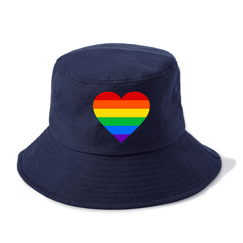 Raindow Heart Bucket Hat