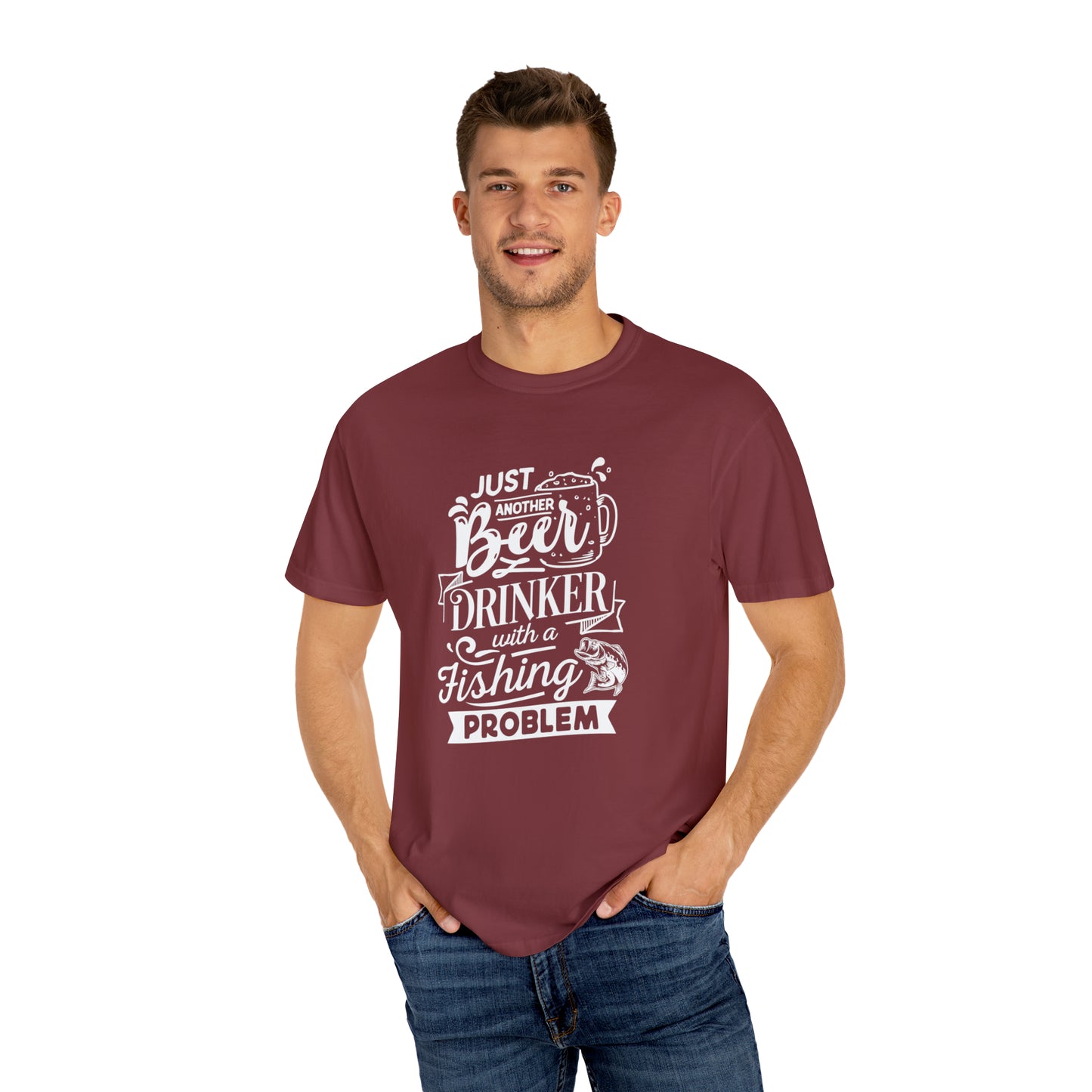 Camiseta para entusiastas de la cerveza Fishing Addict: ¡Abraza tu pasión por ambos!