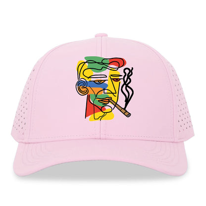 Smoky Vibes Abstract Line Art Hat