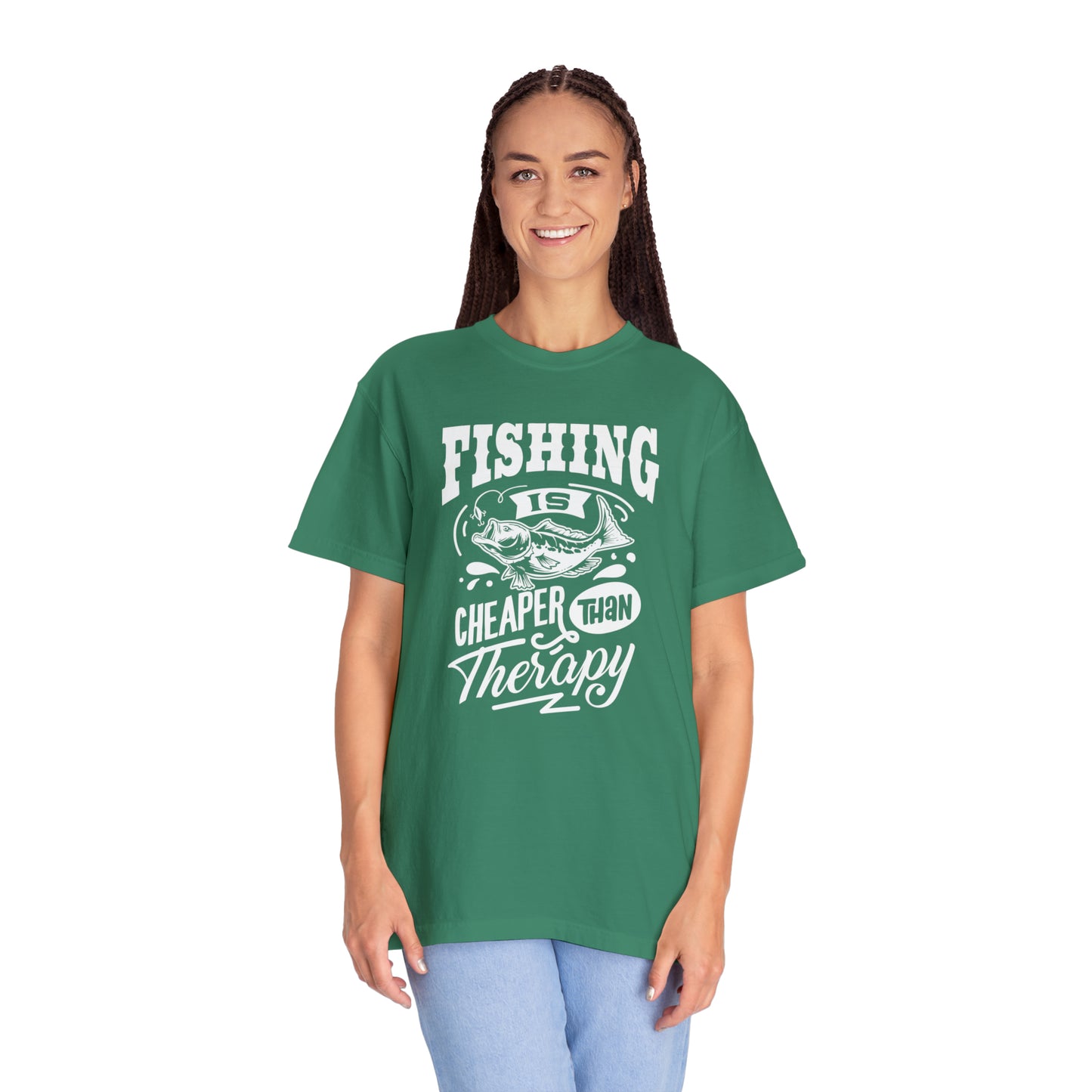 Reel in Tranquility: Fishing Therapy T-Shirt