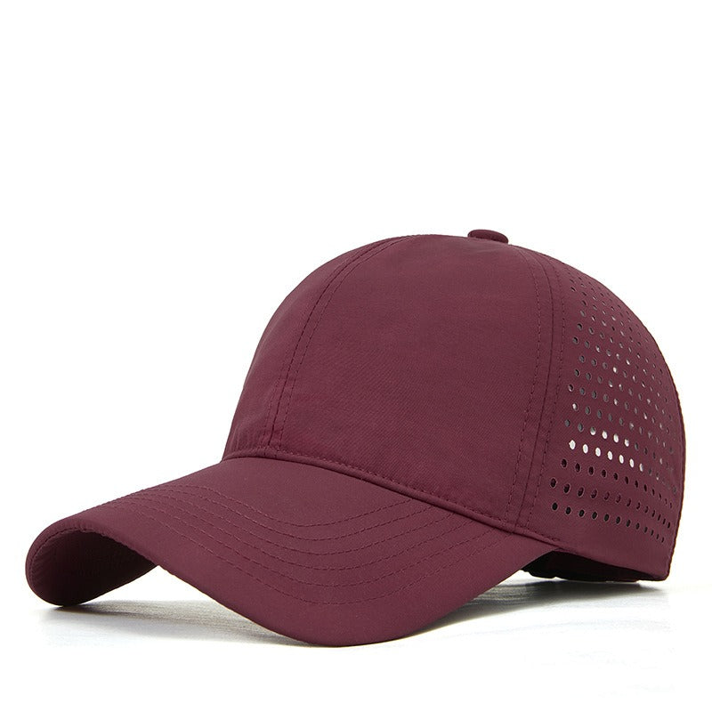 Pandaize Unisex Quick-Dry Sun Hat Baseball Cap with Mesh, Nylon Summer Sun Protection Cap