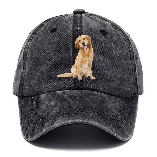 Joyful Golden Retriever With A Radiant Smile Classic Cap