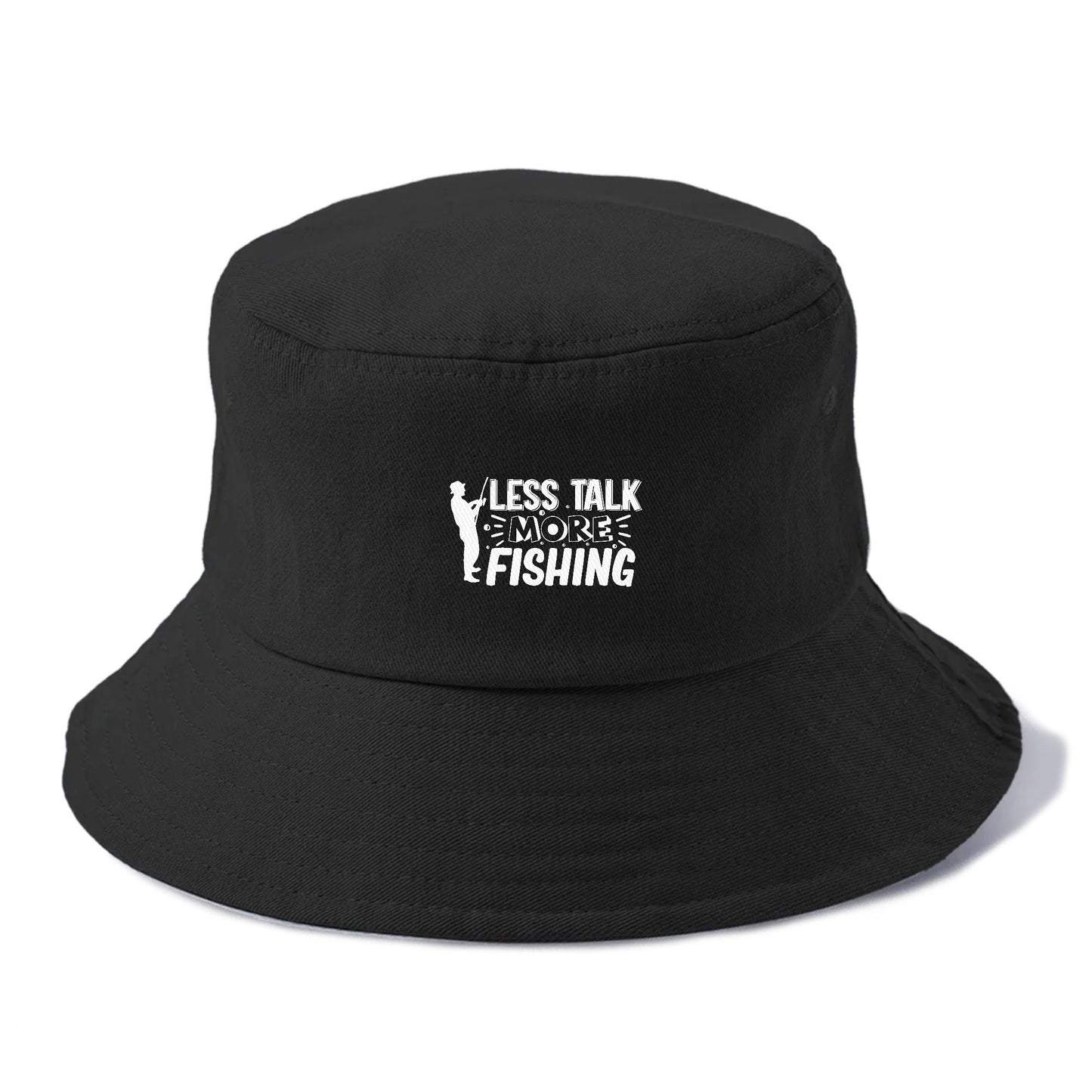 less talk more fishing Hat