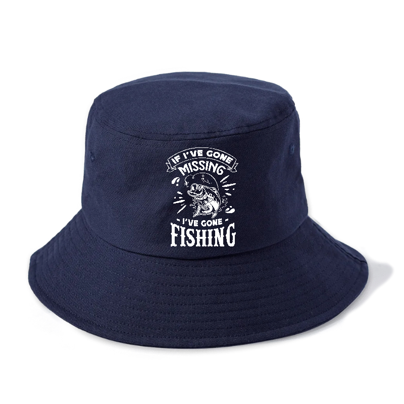 If Ive Gone Missing I've Gone Fishing Twilight Navy(Blue)