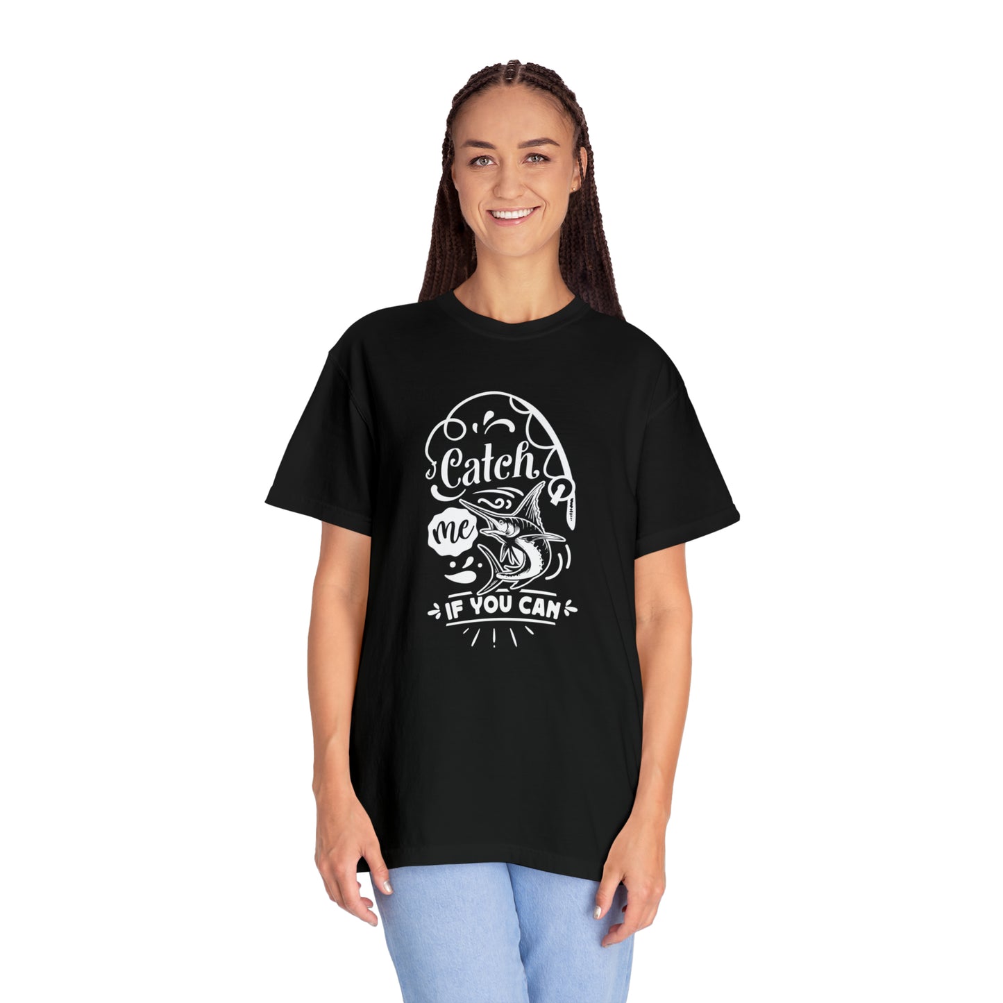 Chasing Adventure: Catch Me If You Can Fishing T-Shirt