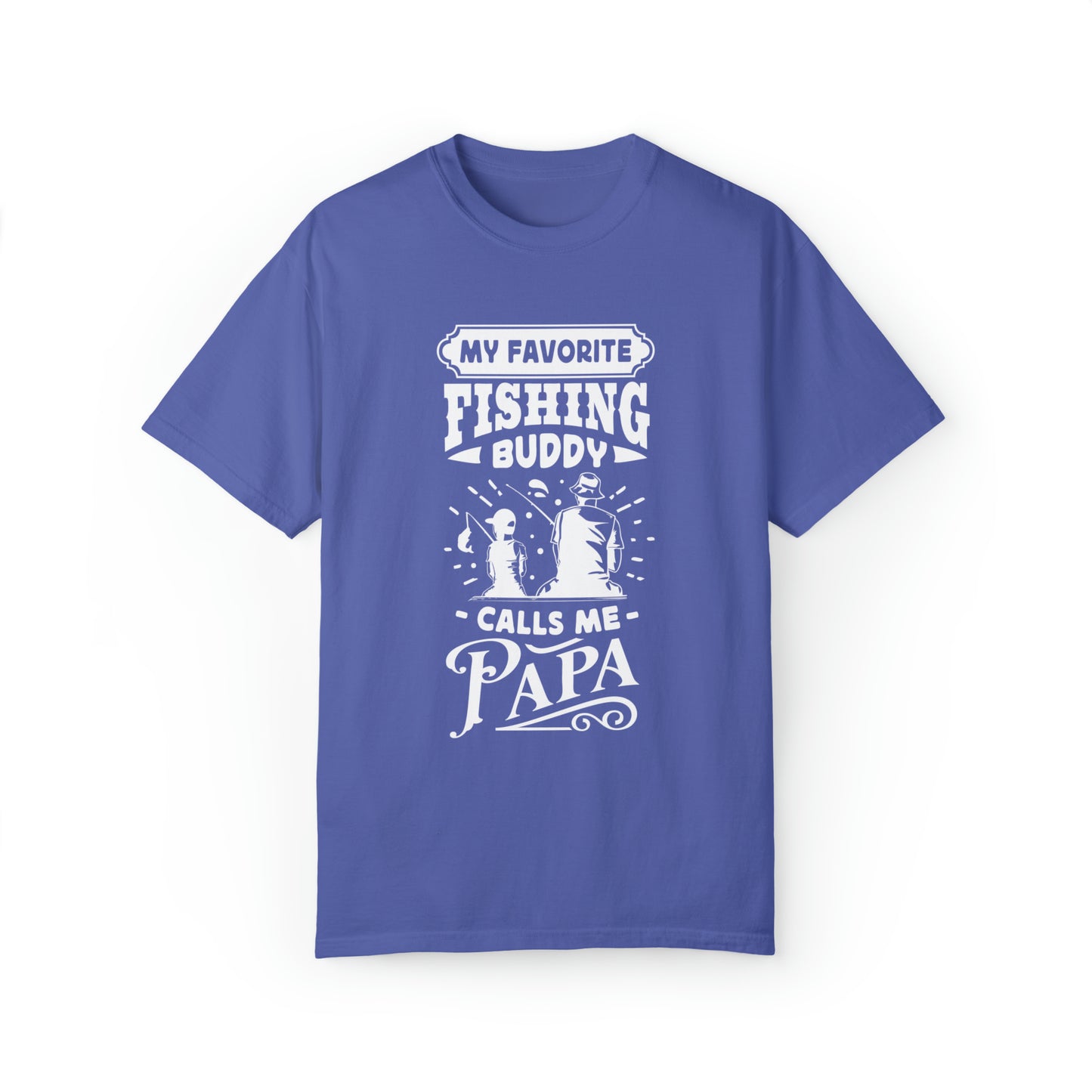 『大切な釣り仲間 パパって呼んでます』Tシャツ
