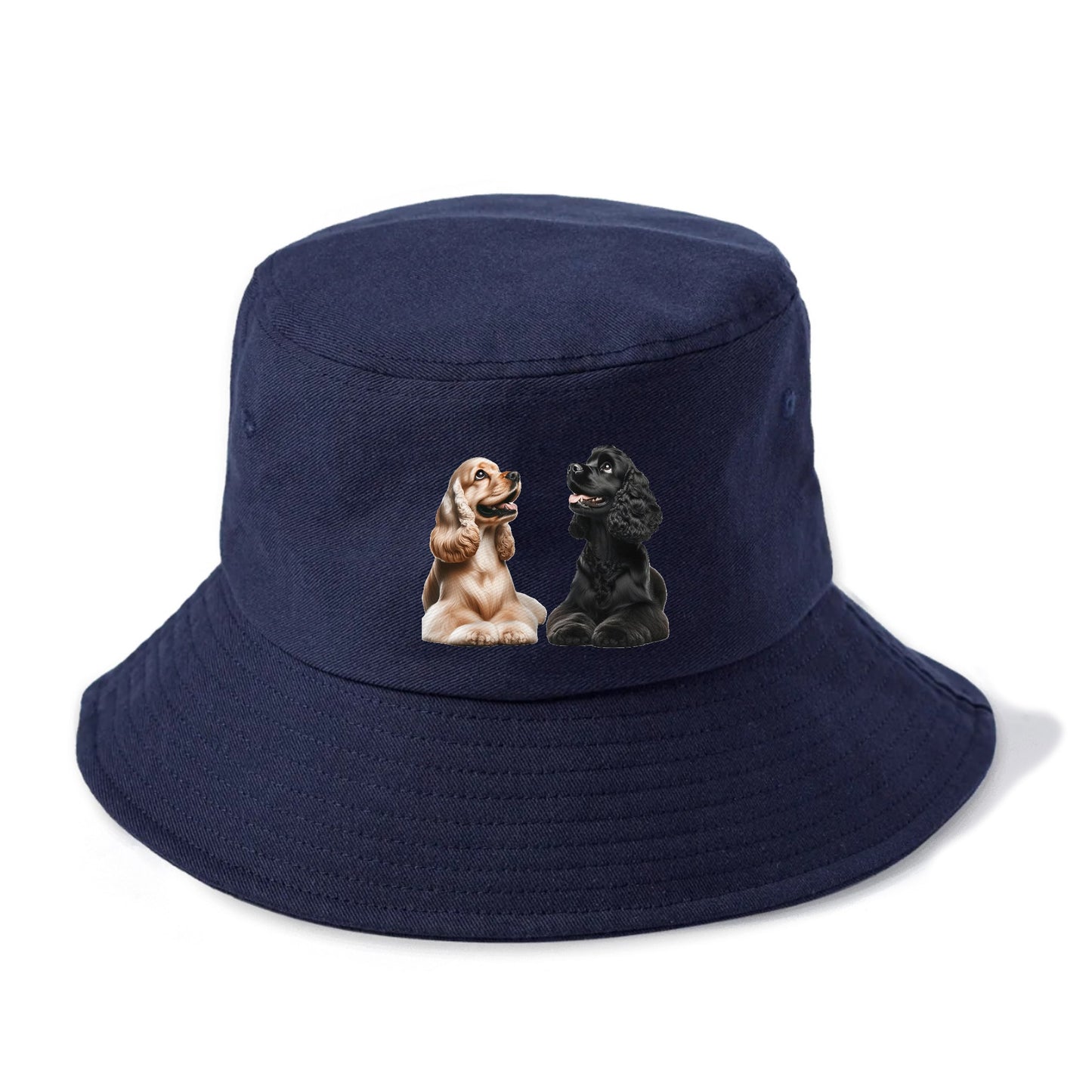 golden and black cocker spaniels Hat