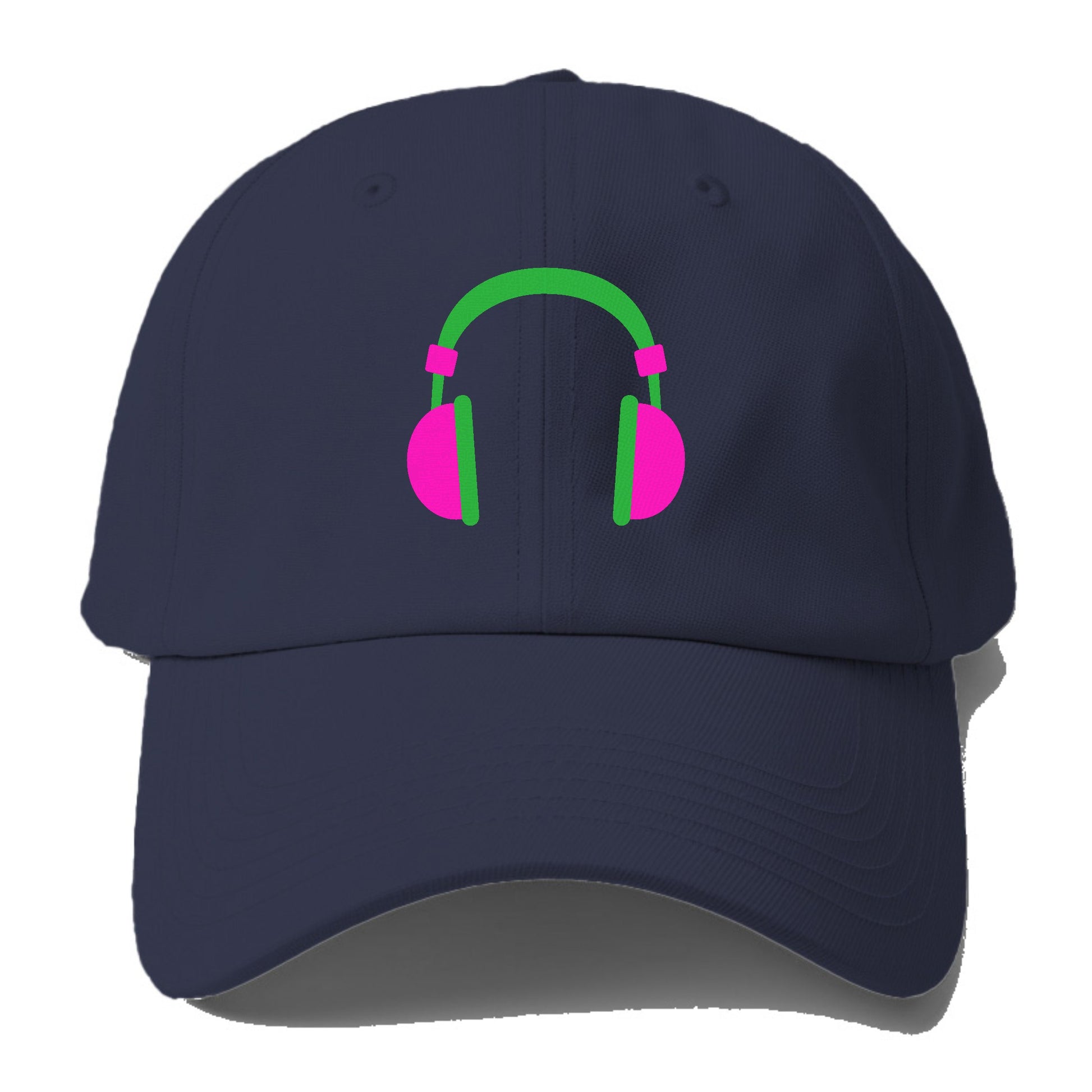 Retro 80s Headphones Pink Hat