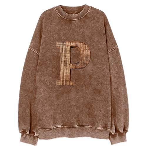 Letter P Vintage Sweatshirt