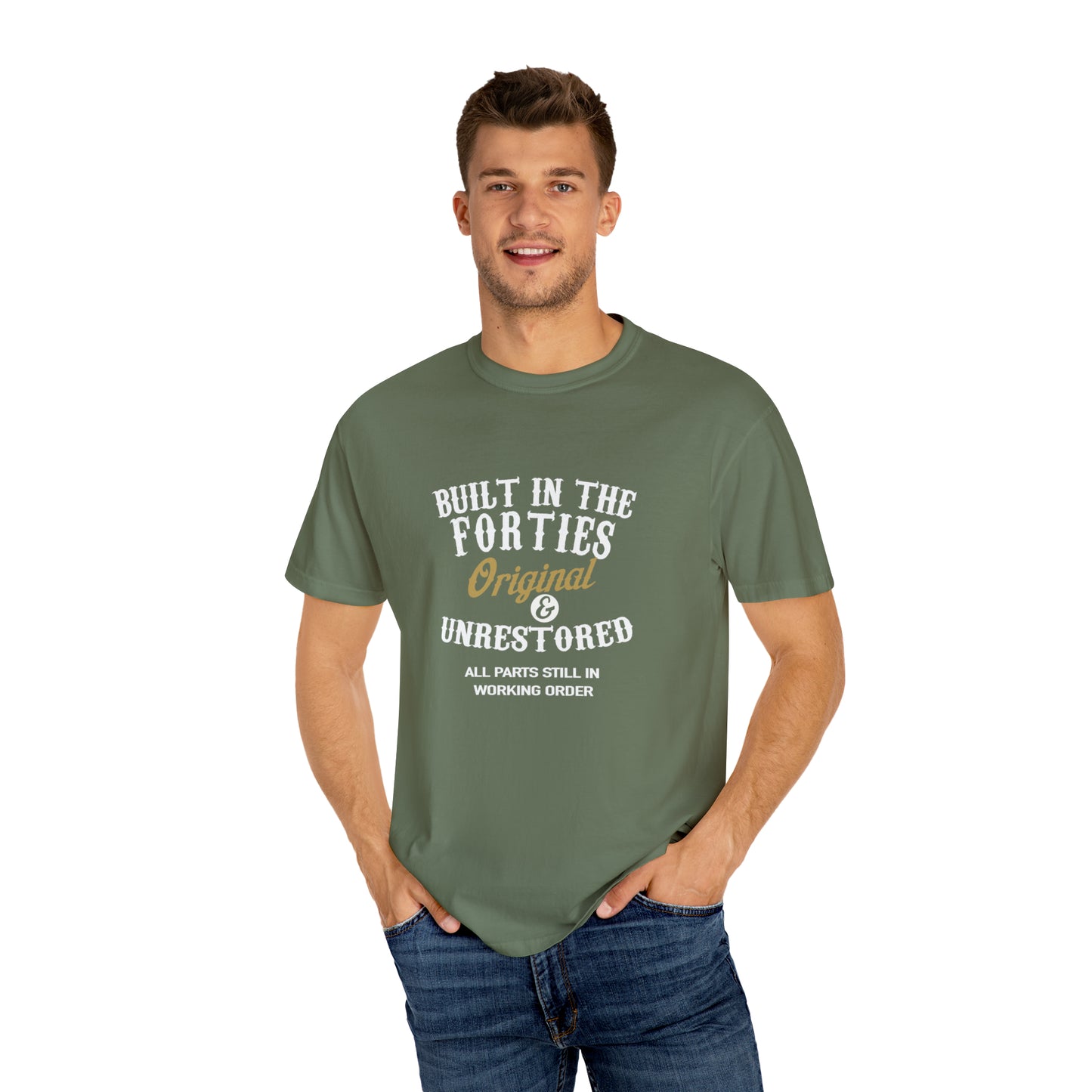 "Authentic Forties: Vintage Hat with Original Parts in Working Order" T-Shirt