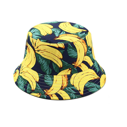 Pandaize Unisex Print Double-Side-Wear Reversible Bucket Hat