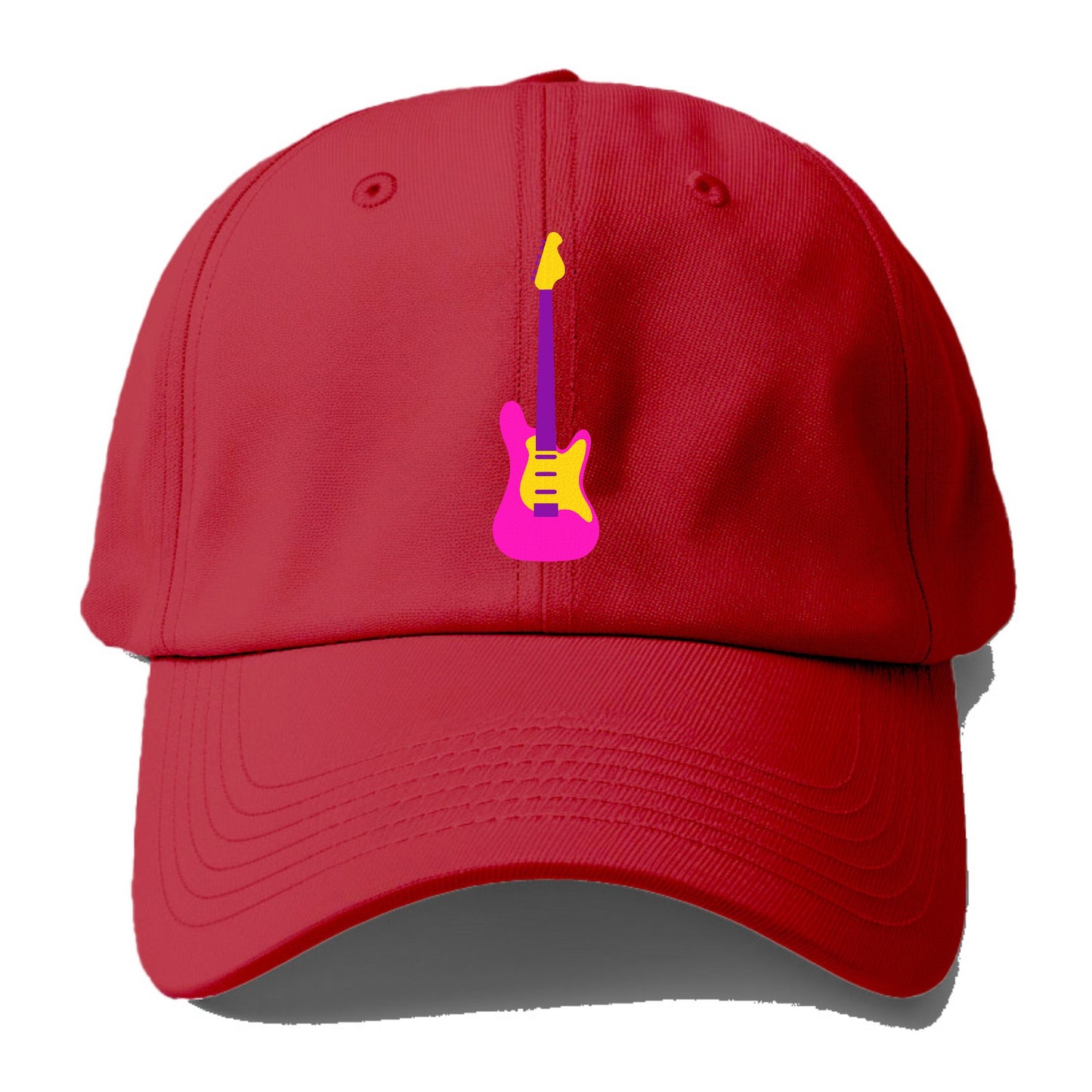 Retro 80s Guitar Pink Hat