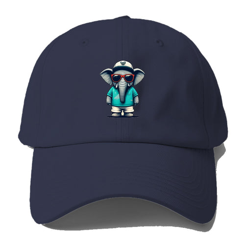 Bored Elephant 2 Baseball Cap For Big Heads