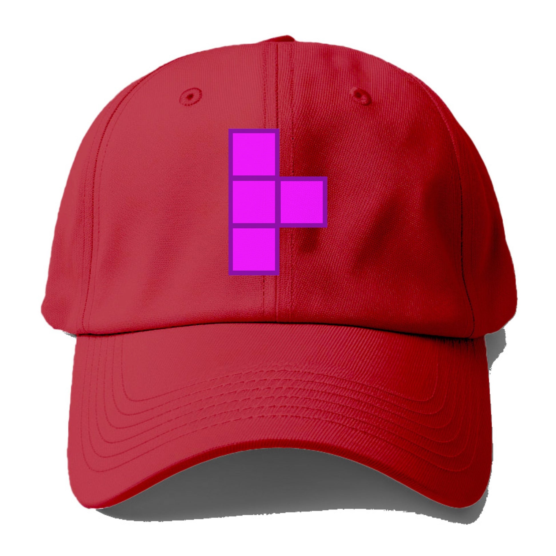 Retro 80s Tetris Blocks Purple Hat