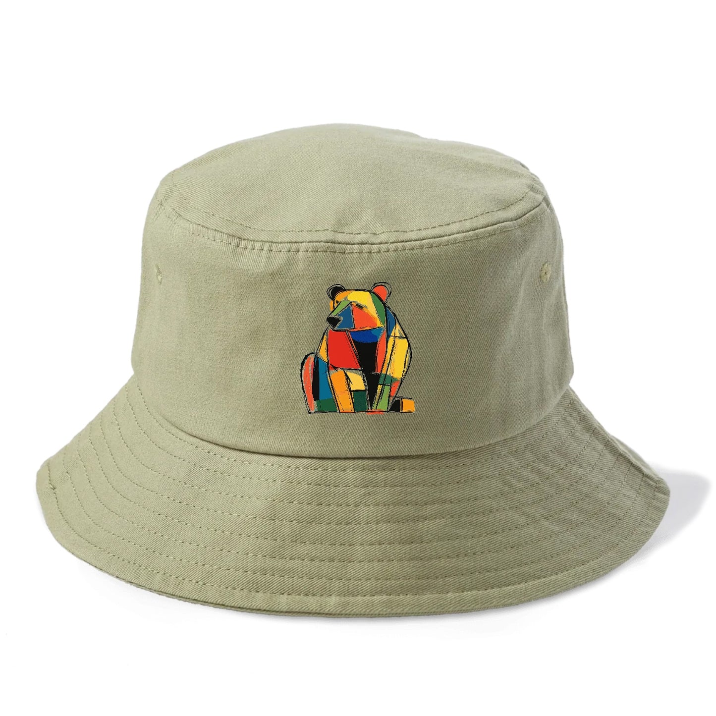 Colorful Abstract Bear Hat