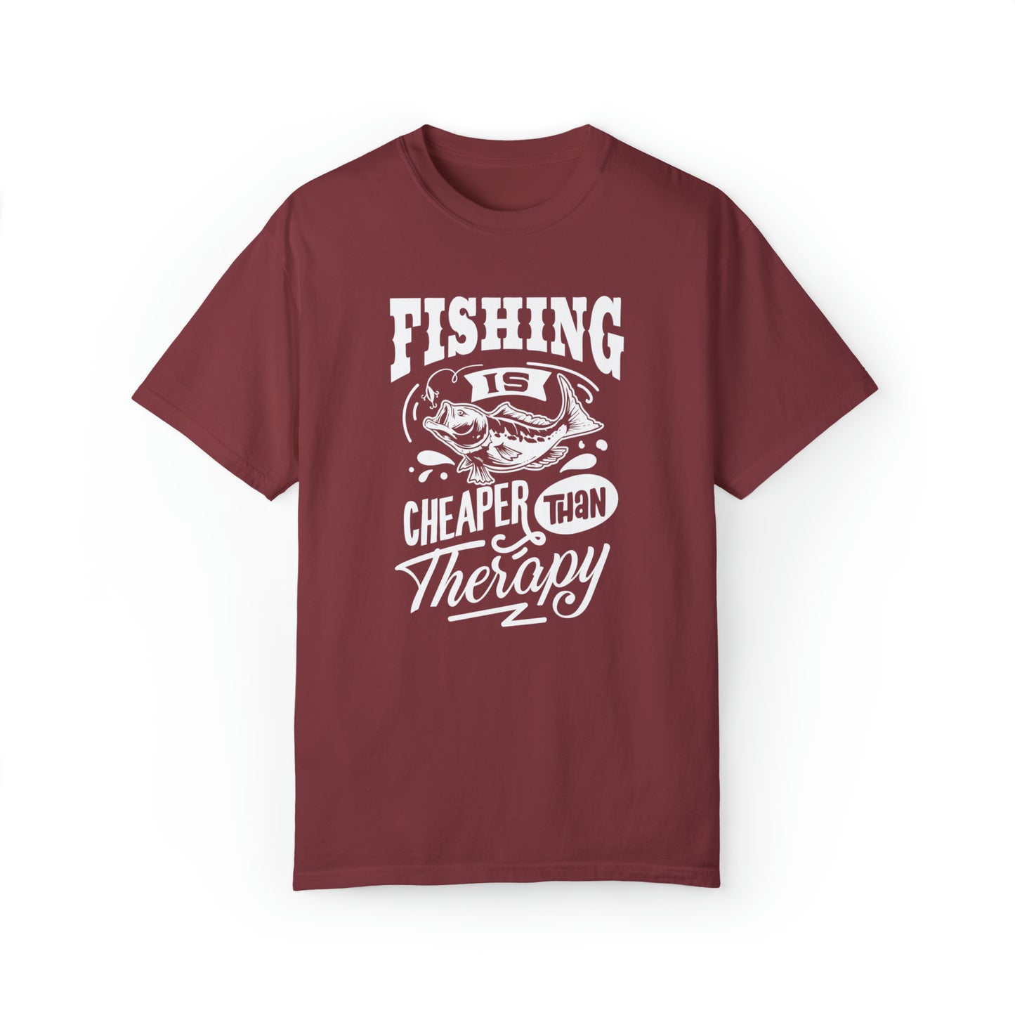 Reel in Tranquility: Fishing Therapy T-Shirt