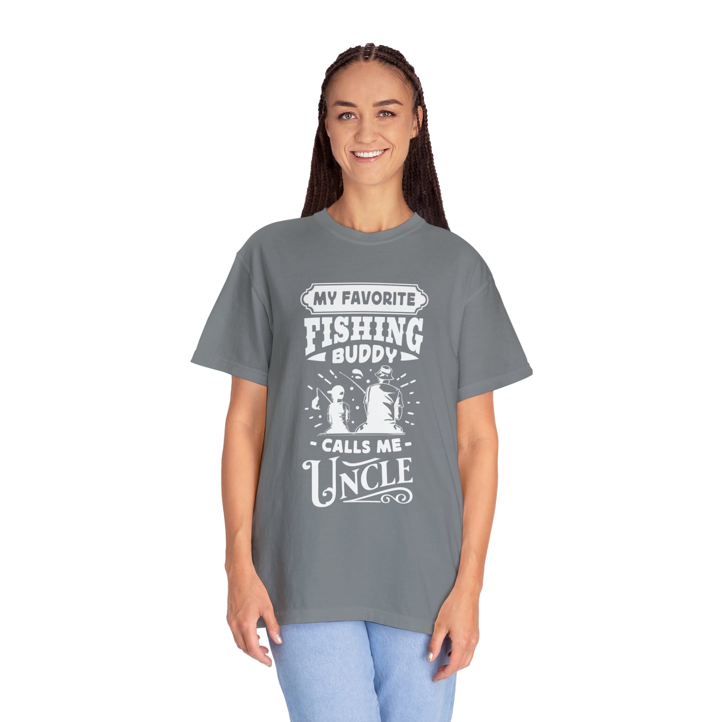 Camiseta "El mejor compañero de pesca del tío"