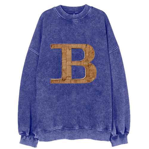 Letter B Vintage Sweatshirt