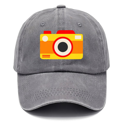 Retro 80s Camera Yellow Hat