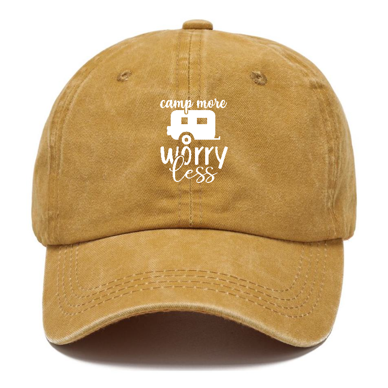 Camp more worry less Hat