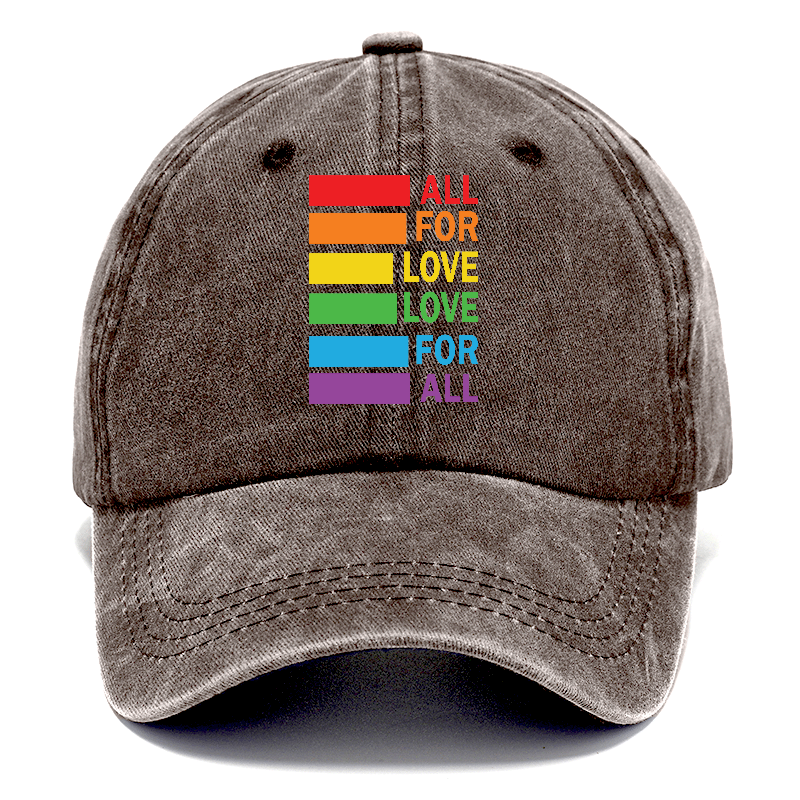  all for love love for all Hat