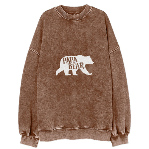 Papa Bear Vintage Sweatshirt