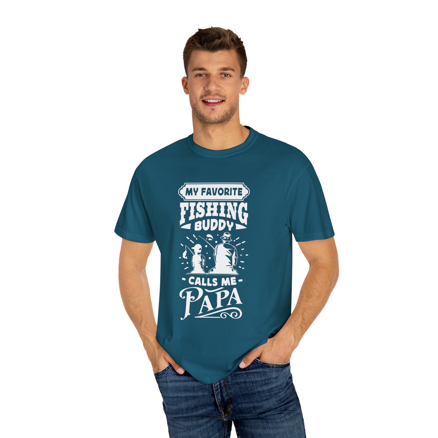 "Cherished Fishing Companion: My Little One Calls Me Papa" T-Shirt