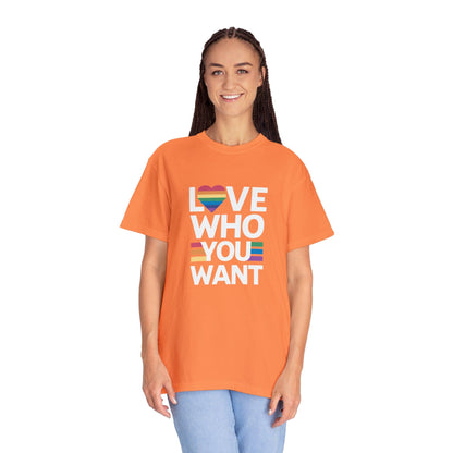 Empowering Diversity: 'Love Who You Want' Expressive T-Shirt - Pandaize