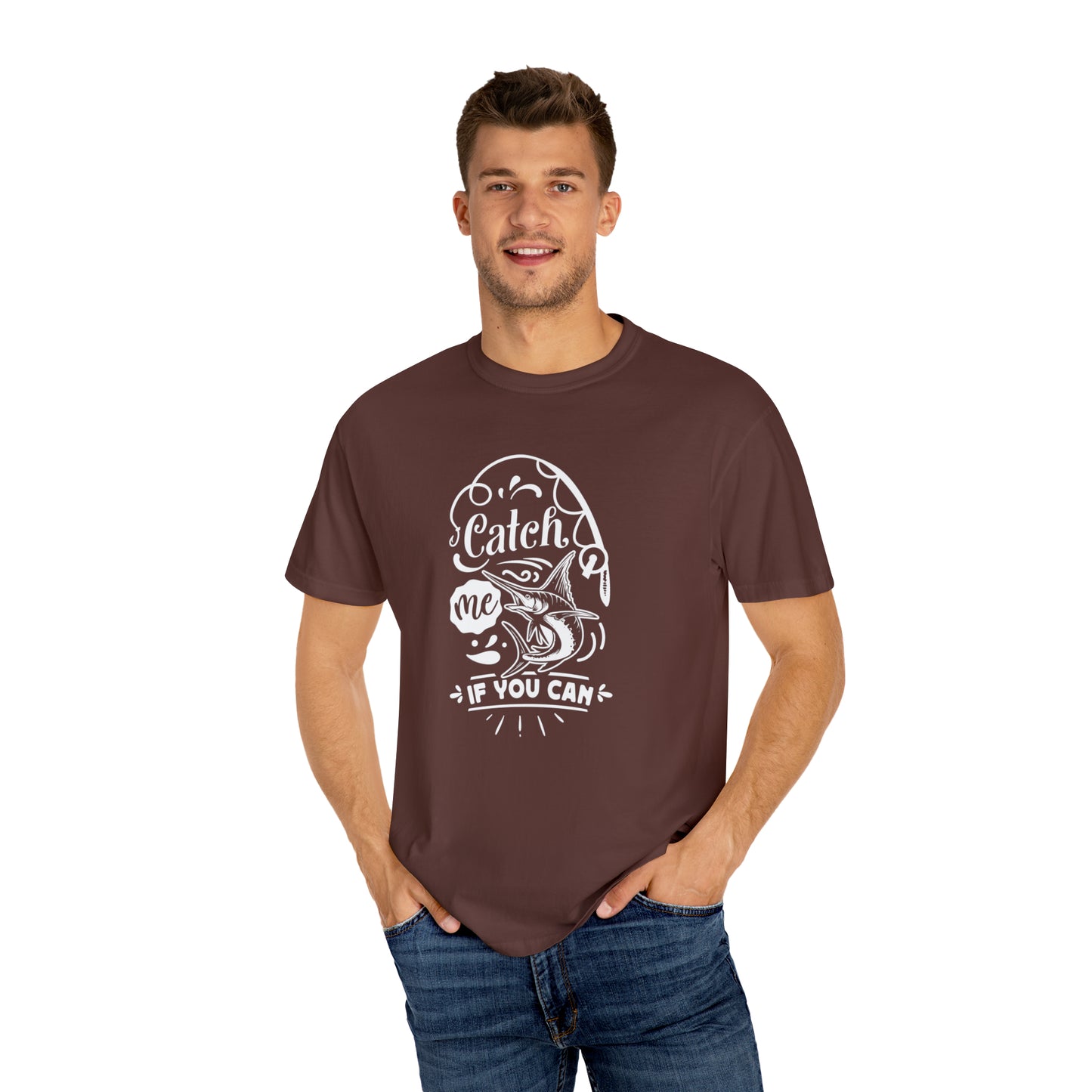 Chasing Adventure: Catch Me If You Can Fishing T-Shirt