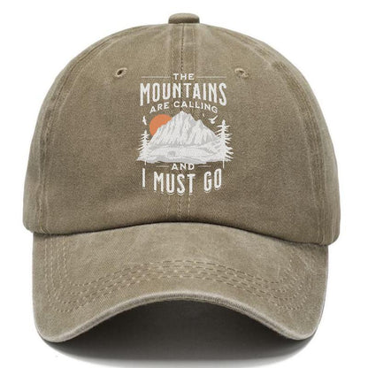The Mountains Are Calling And I Must Go Hat